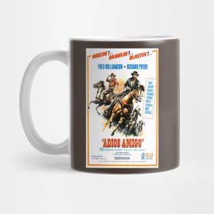 Vintage Western Movie Poster - Adios Amigo Mug